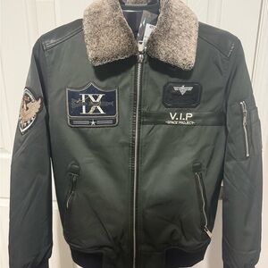 Dark Green Bomber Jacket